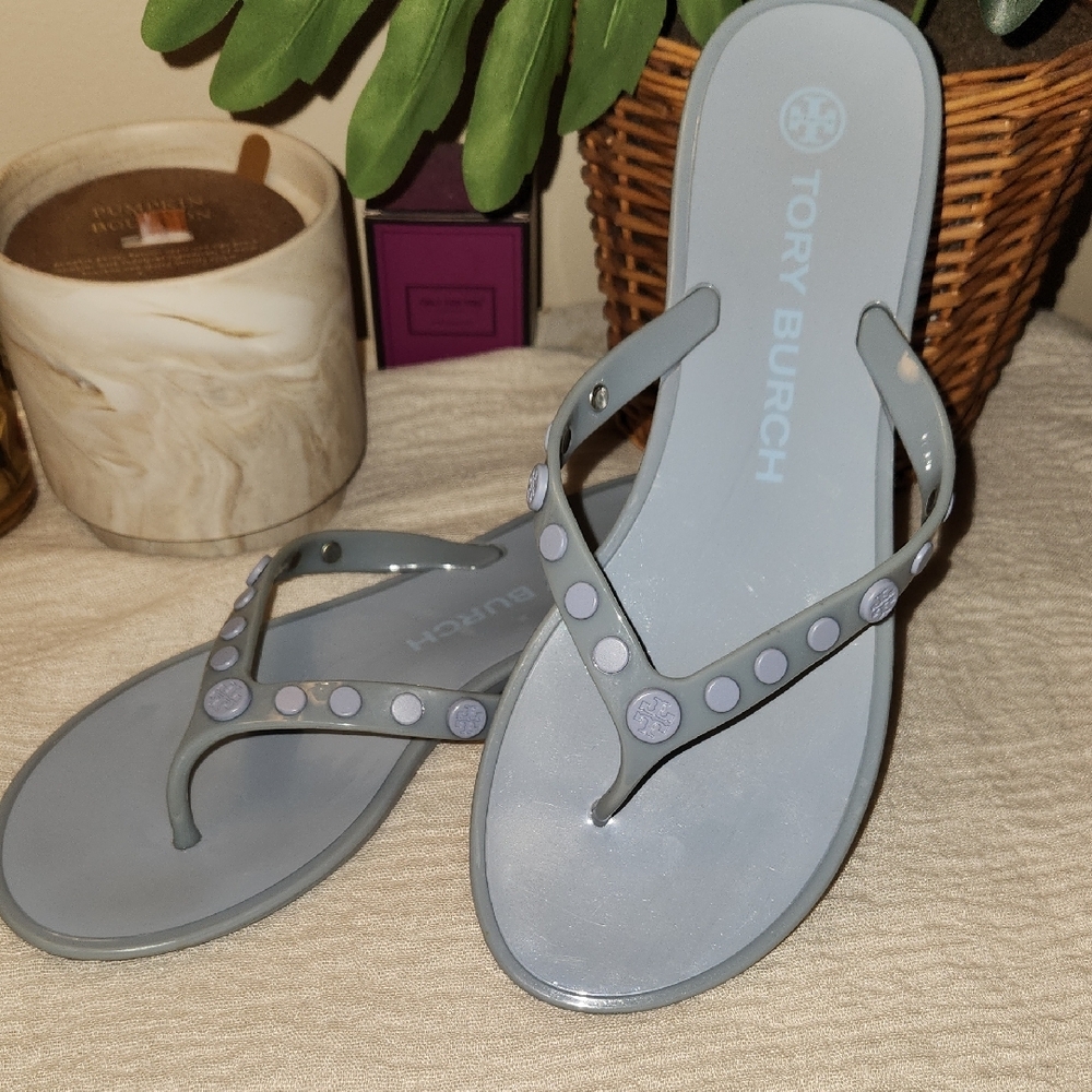 Tory Burch Light Blue Sandals